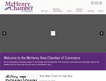 Tablet Screenshot of mchenrychamber.com